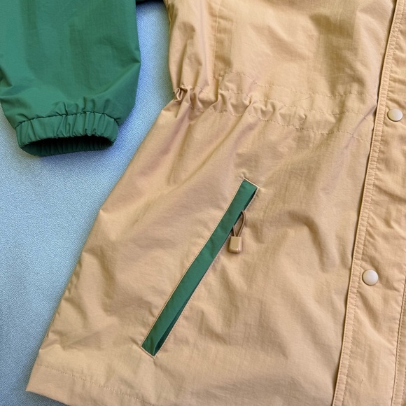 CruiseWear & Company Men's Rain Jacket Windbreaker Yellow Green Hooded Alaska L - Picture 3 of 7